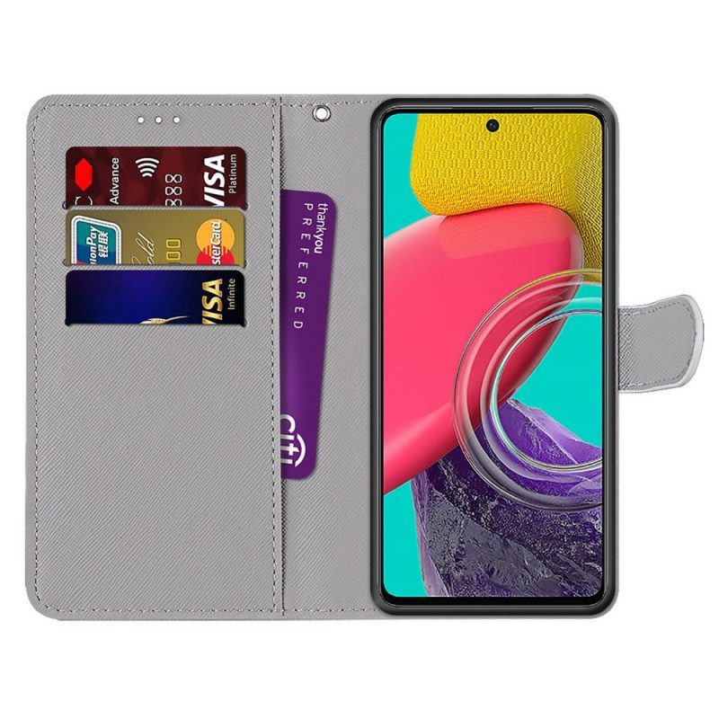 Flip Case voor Samsung Galaxy M53 5G Katten Familie