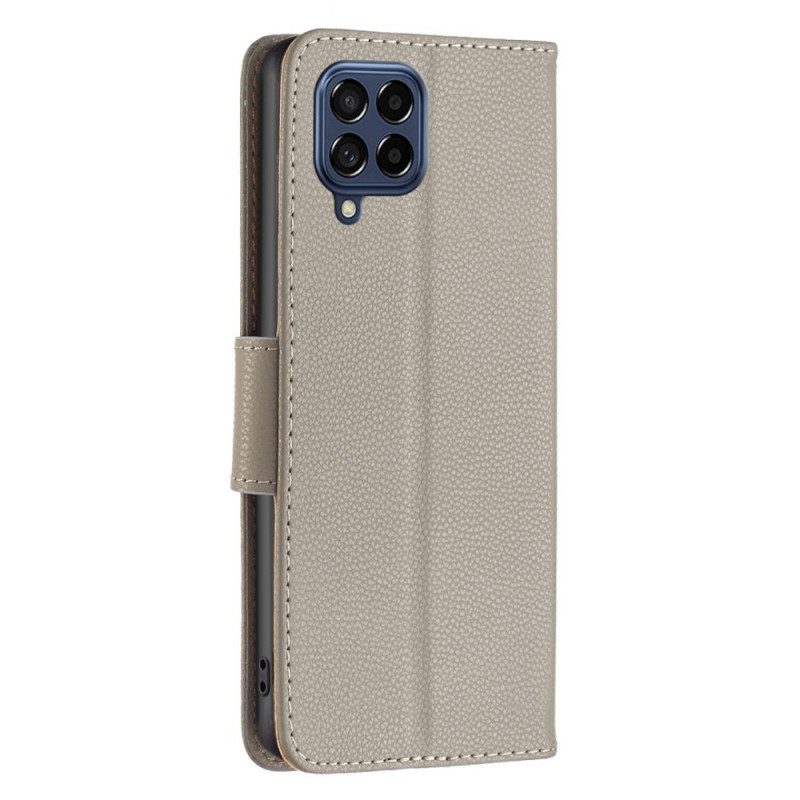 Flip Case voor Samsung Galaxy M53 5G Met Ketting Schuine Riemsluiting