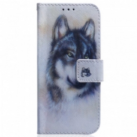 Folio-hoesje voor Samsung Galaxy M53 5G Aquarel Hond