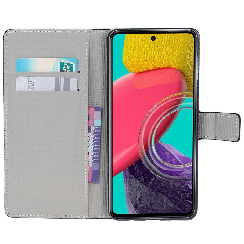 Folio-hoesje voor Samsung Galaxy M53 5G Band Van Uilen