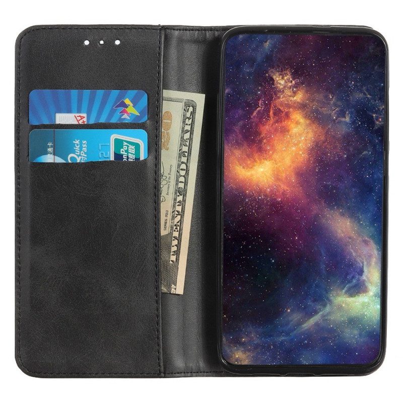 Folio-hoesje voor Samsung Galaxy M53 5G Gespleten Leer