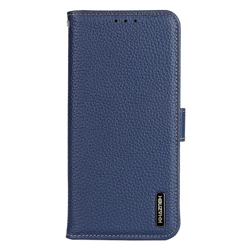 Folio-hoesje voor Samsung Galaxy M53 5G Khazneh Lychee Leer