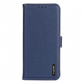 Folio-hoesje voor Samsung Galaxy M53 5G Khazneh Lychee Leer