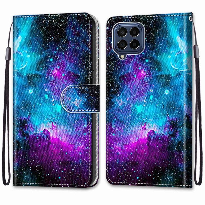 Folio-hoesje voor Samsung Galaxy M53 5G Kosmische Hemel