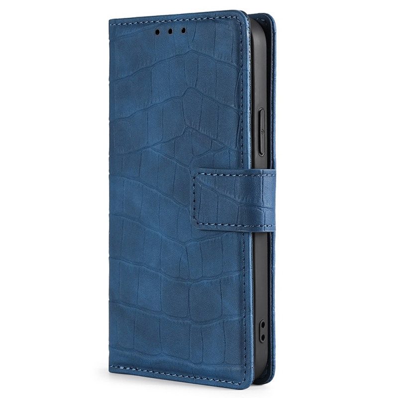 Folio-hoesje voor Samsung Galaxy M53 5G Krokodillenhuidstijl