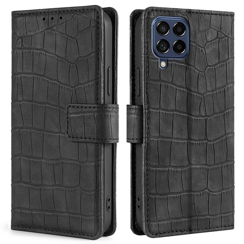 Folio-hoesje voor Samsung Galaxy M53 5G Krokodillenhuidstijl