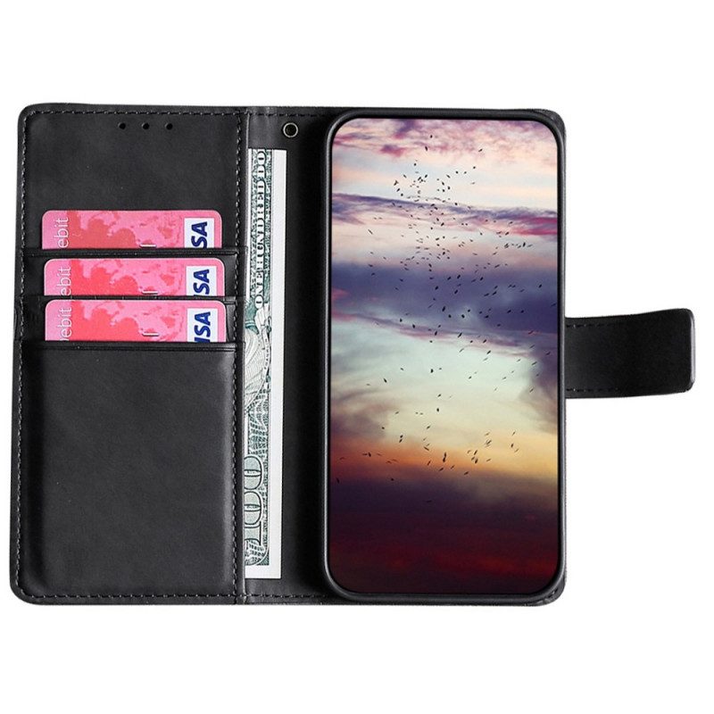 Folio-hoesje voor Samsung Galaxy M53 5G Krokodillenhuidstijl