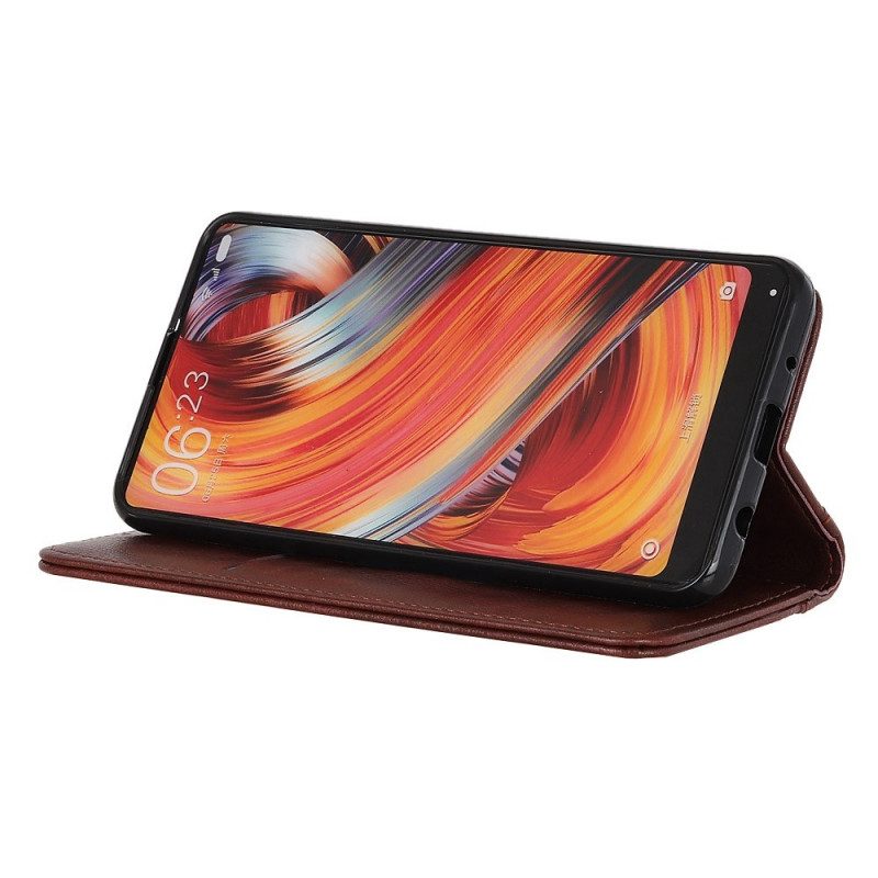 Folio-hoesje voor Samsung Galaxy M53 5G Litchi Splitleer