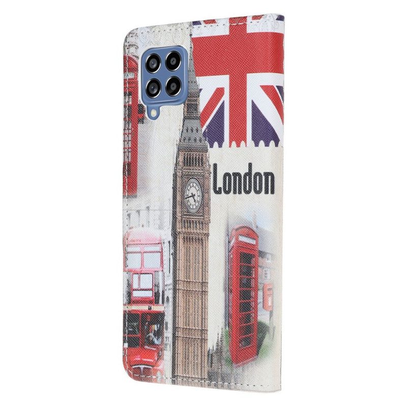 Folio-hoesje voor Samsung Galaxy M53 5G Londen