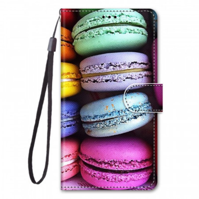 Folio-hoesje voor Samsung Galaxy M53 5G Macarons