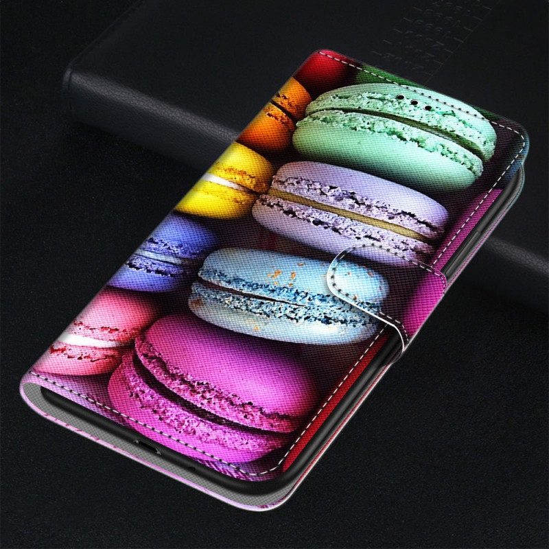 Folio-hoesje voor Samsung Galaxy M53 5G Macarons