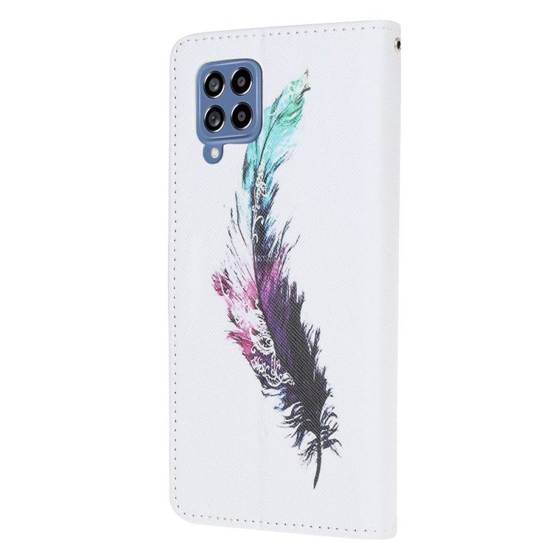 Folio-hoesje voor Samsung Galaxy M53 5G Met Ketting Veer Met Koord