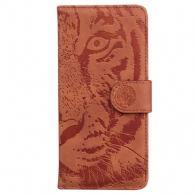 Folio-hoesje voor Samsung Galaxy M53 5G Tijger Print