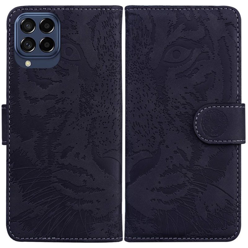 Folio-hoesje voor Samsung Galaxy M53 5G Tijger Print