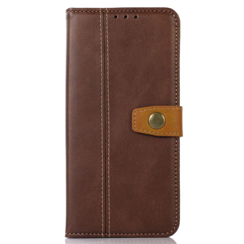 Folio-hoesje voor Samsung Galaxy M53 5G Vintage Riem