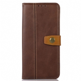 Folio-hoesje voor Samsung Galaxy M53 5G Vintage Riem