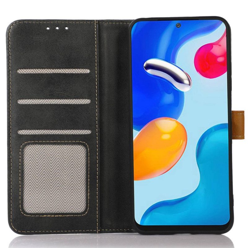 Folio-hoesje voor Samsung Galaxy M53 5G Vintage Riem