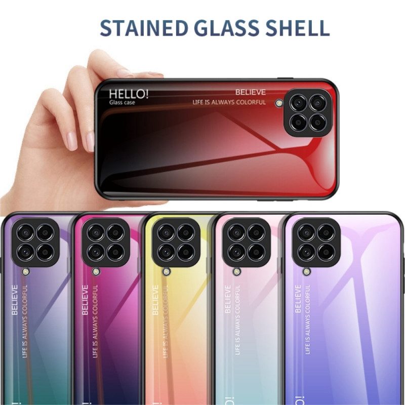 Hoesje voor Samsung Galaxy M53 5G Gehard Glas Hallo