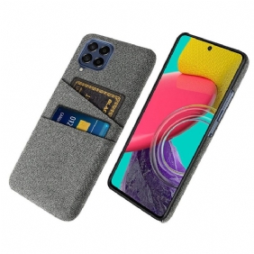 Hoesje voor Samsung Galaxy M53 5G Stoffen Kaarthouder