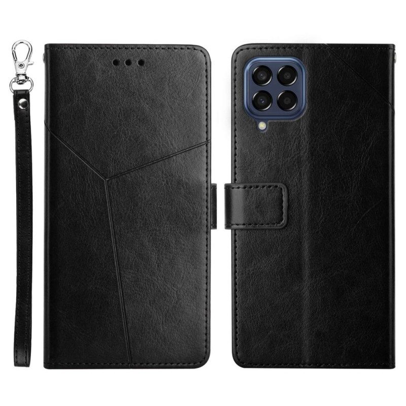 Leren Hoesje voor Samsung Galaxy M53 5G Stijl Leer Y Design