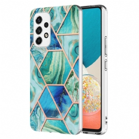 Telefoonhoesje voor Samsung Galaxy M53 5G Flitsend Geometrisch Marmer