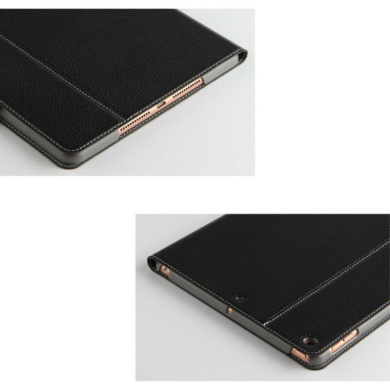 Bescherming Hoesje voor iPad 10.2" (2020) (2019) Echt Leer