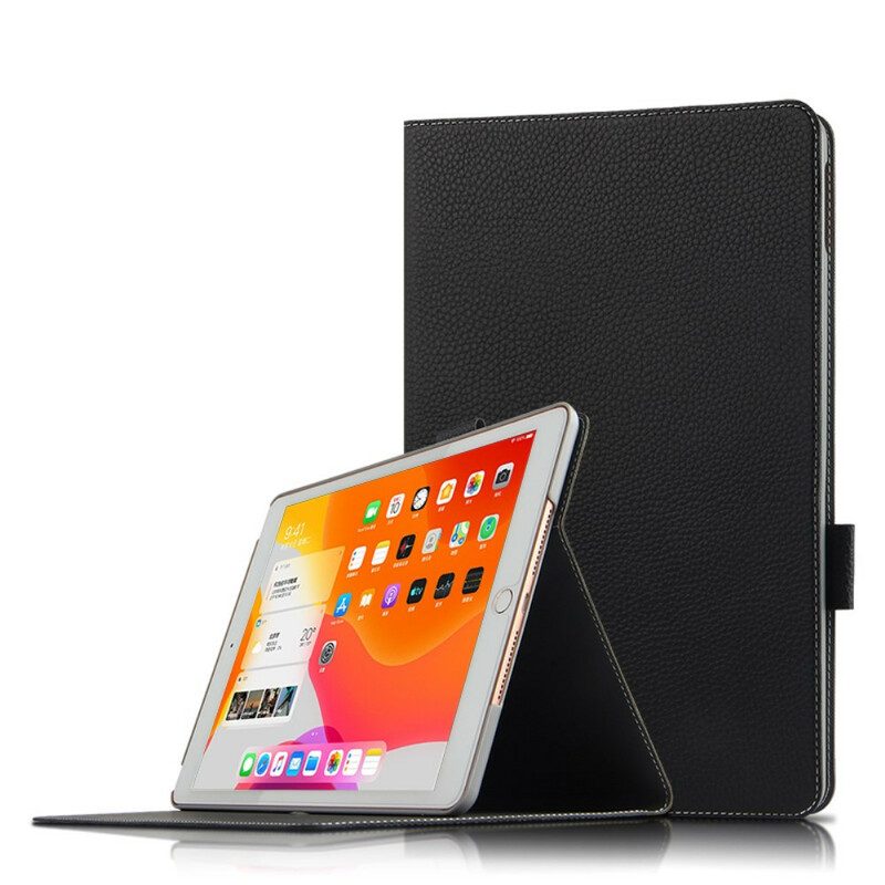 Bescherming Hoesje voor iPad 10.2" (2020) (2019) Echt Leer