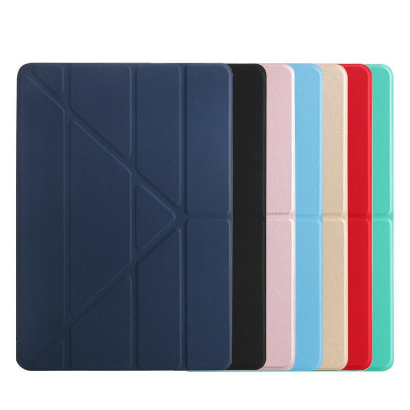 Bescherming Hoesje voor iPad 10.2" (2020) (2019) Origami Van Kunstleer