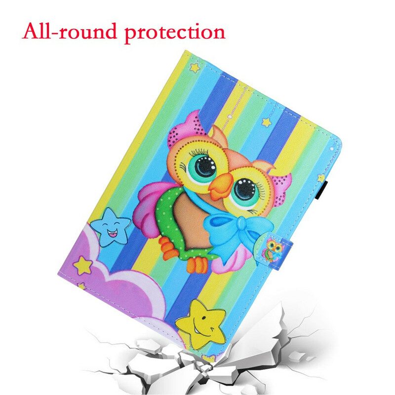 Flip Case voor iPad 10.2" (2020) (2019) Grappige Vogel