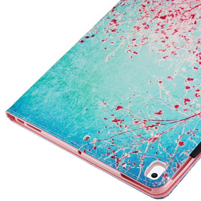 Flip Case voor iPad 10.2" (2020) (2019) Rode Takken