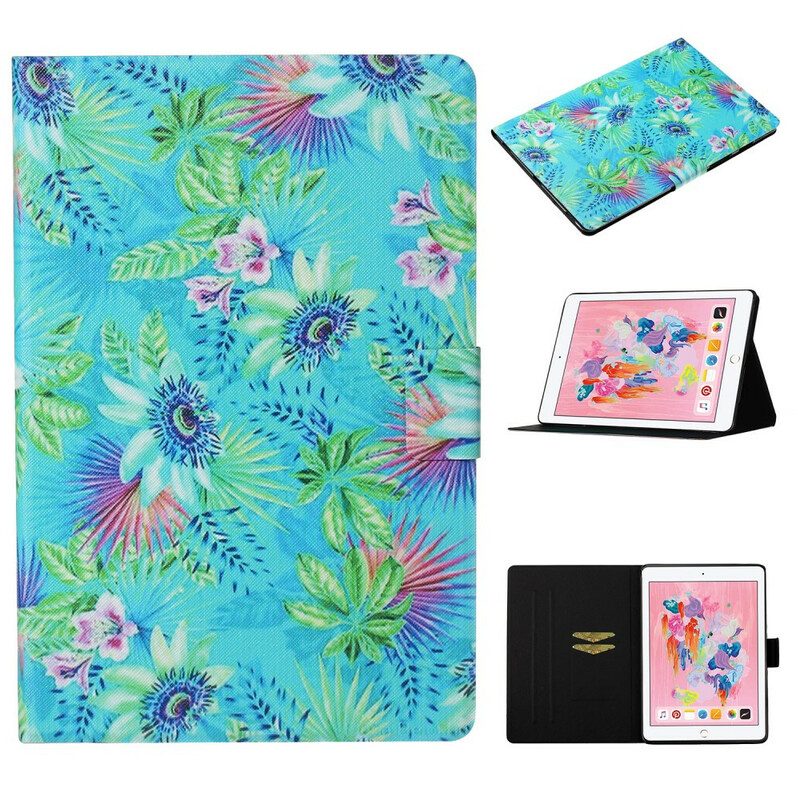 Folio-hoesje voor iPad 10.2" (2020) (2019) Bloemen En Bladeren