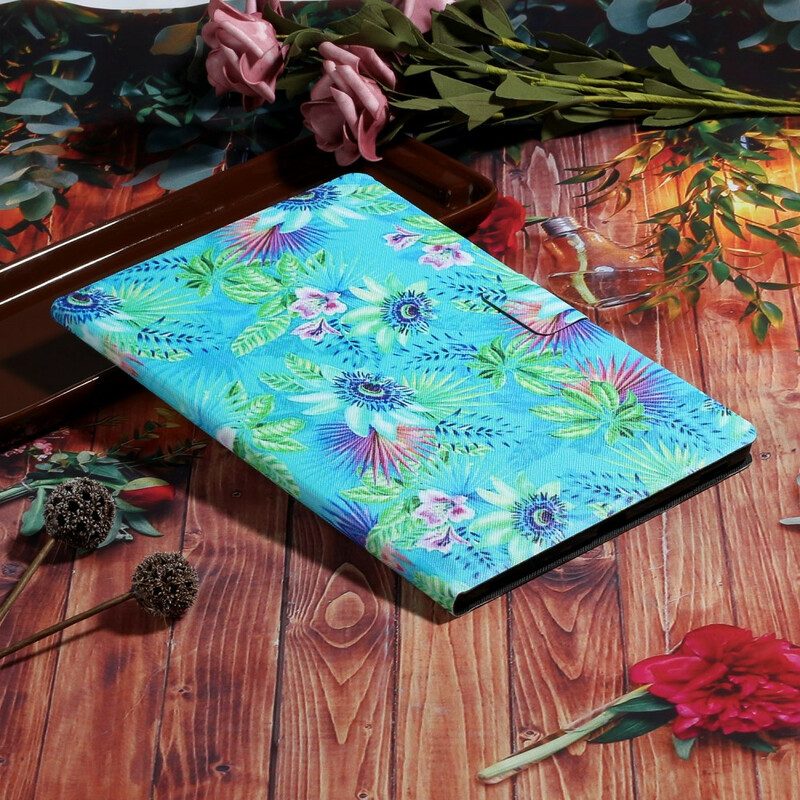 Folio-hoesje voor iPad 10.2" (2020) (2019) Bloemen En Bladeren