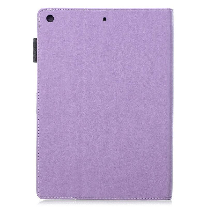 Folio-hoesje voor iPad 10.2" (2020) (2019) Bloemen Diamanten Leer Effect