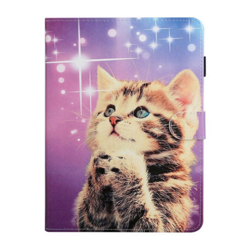 Folio-hoesje voor iPad 10.2" (2020) (2019) Kitten Sterren