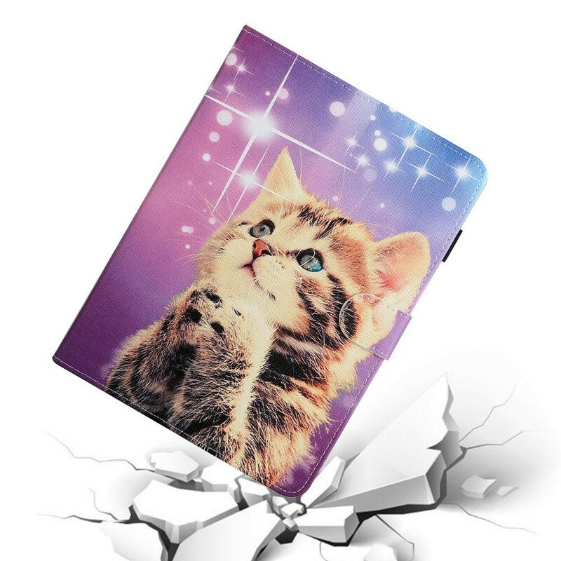 Folio-hoesje voor iPad 10.2" (2020) (2019) Kitten Sterren