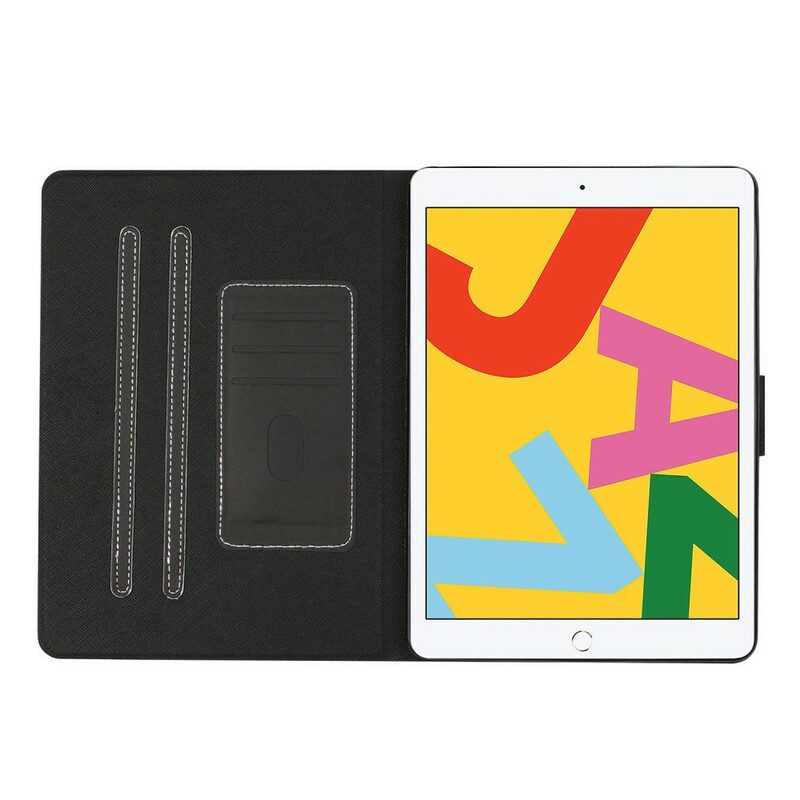 Folio-hoesje voor iPad 10.2" (2020) (2019) Klassiek Kunstleer