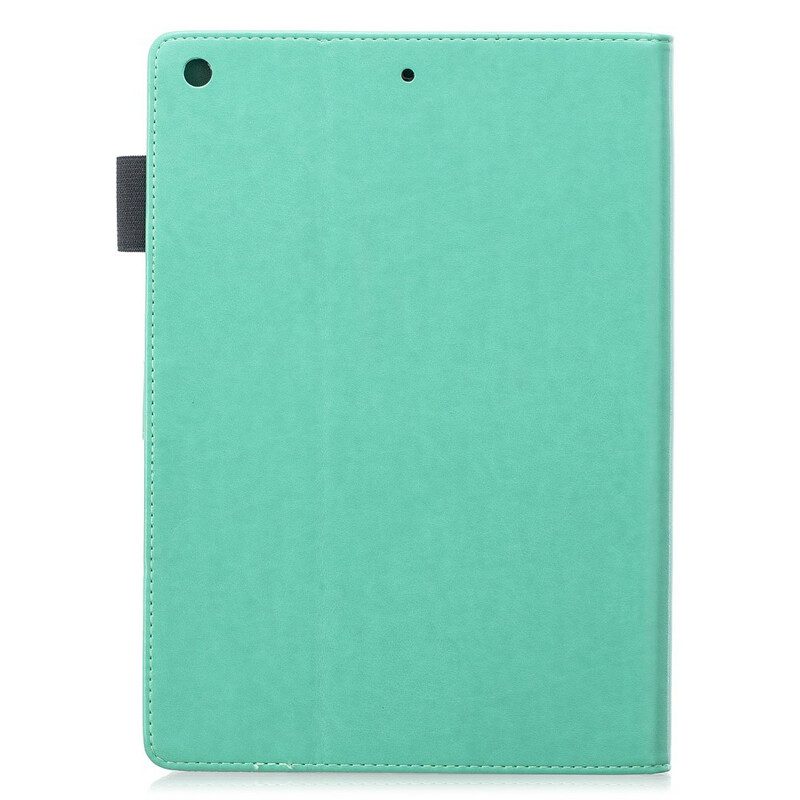 Folio-hoesje voor iPad 10.2" (2020) (2019) Leereffect Soberheid Vlinders