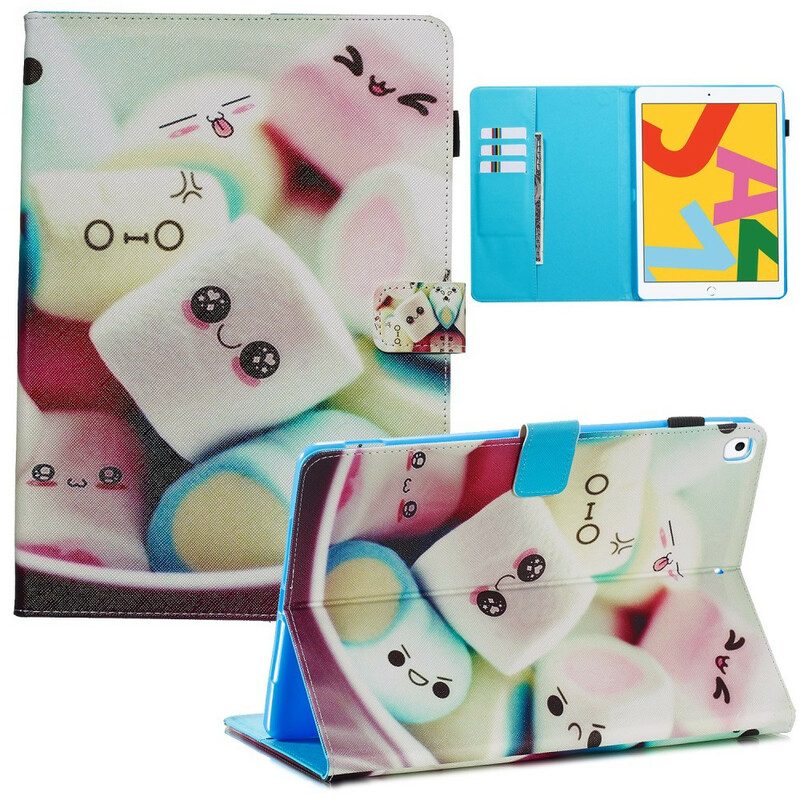 Folio-hoesje voor iPad 10.2" (2020) (2019) Leuke Marshmallows