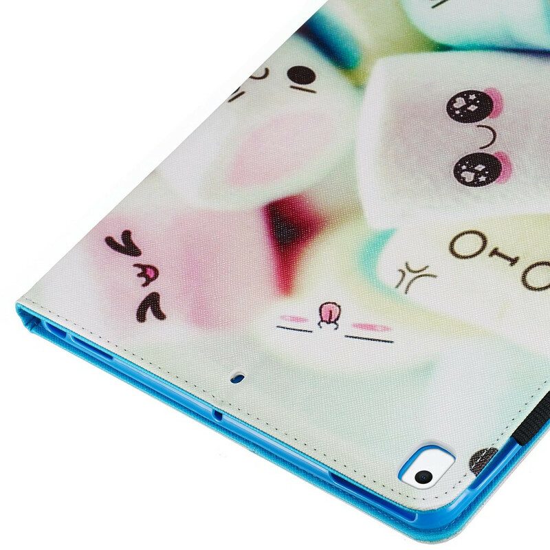 Folio-hoesje voor iPad 10.2" (2020) (2019) Leuke Marshmallows