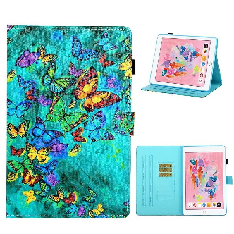 Folio-hoesje voor iPad 10.2" (2020) (2019) Vlucht Van Vlinders