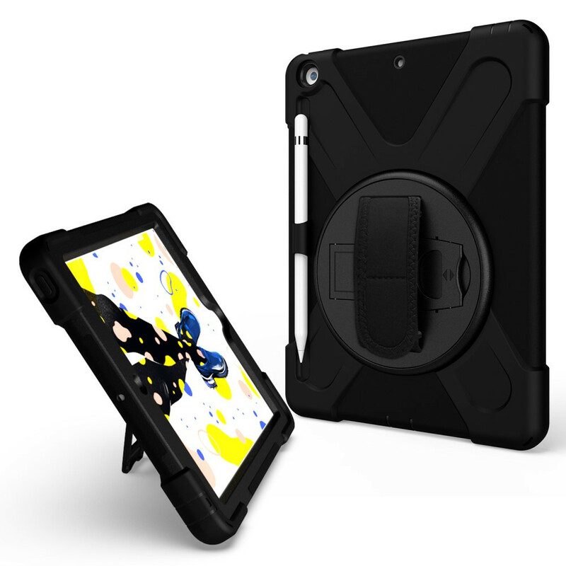 Hoesje voor iPad 10.2" (2020) (2019) Handsfree Houder En Riem Voor Kinderen