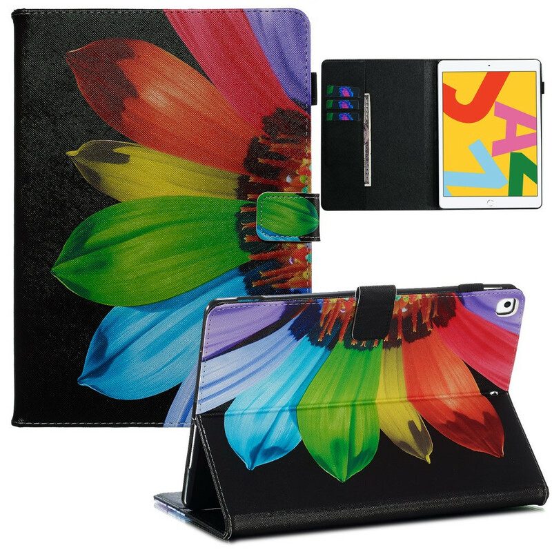 Leren Hoesje voor iPad 10.2" (2020) (2019) Bloem Kleur