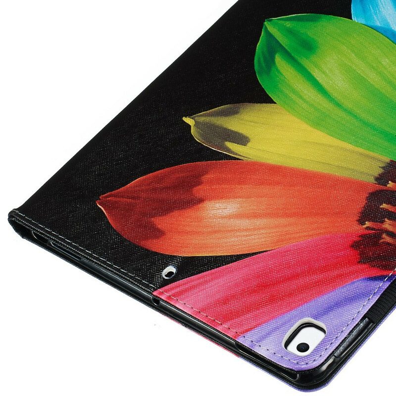 Leren Hoesje voor iPad 10.2" (2020) (2019) Bloem Kleur