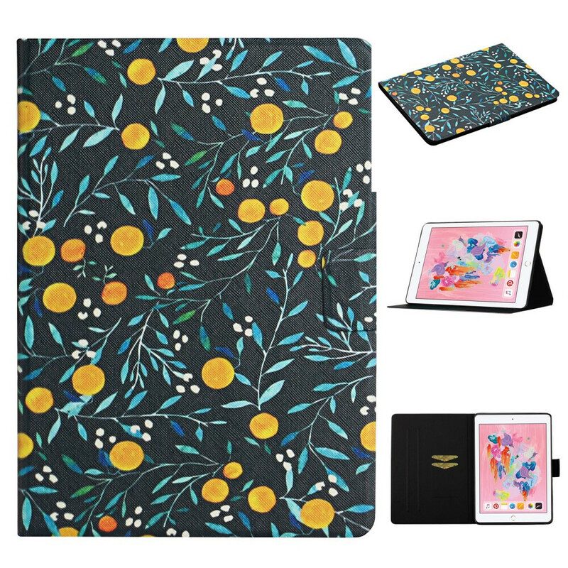 Leren Hoesje voor iPad 10.2" (2020) (2019) Bloemen