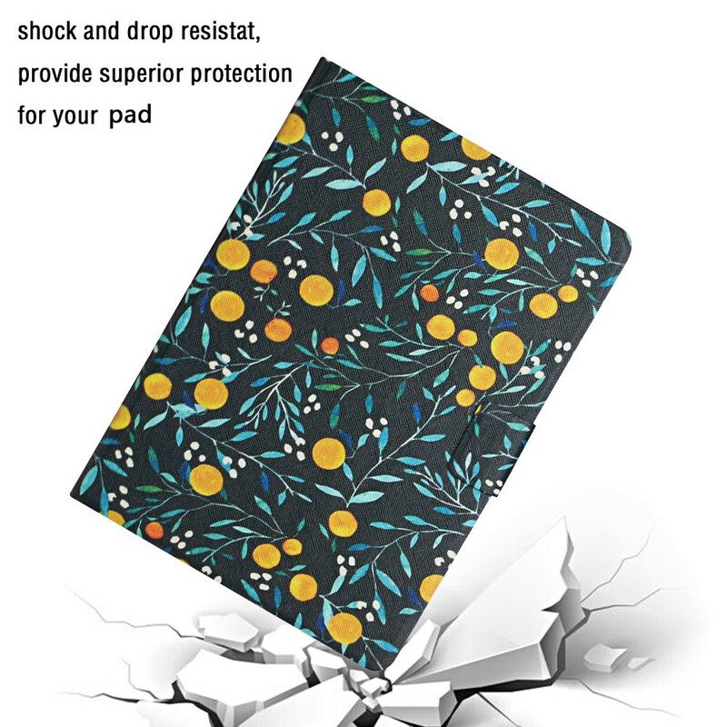 Leren Hoesje voor iPad 10.2" (2020) (2019) Bloemen