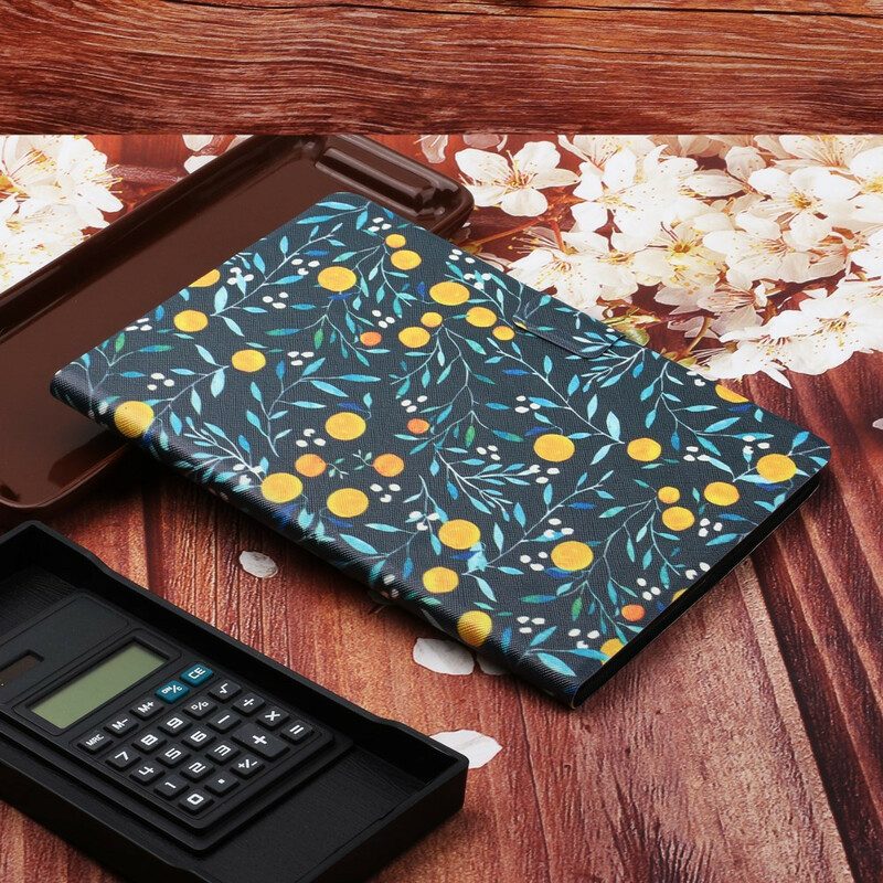 Leren Hoesje voor iPad 10.2" (2020) (2019) Bloemen