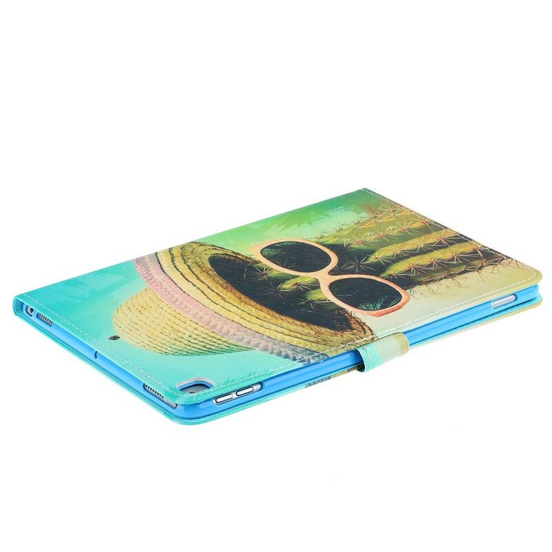 Leren Hoesje voor iPad 10.2" (2020) (2019) Cactussen Ontspannen