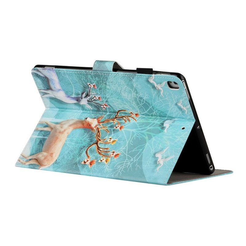 Leren Hoesje voor iPad 10.2" (2020) (2019) Hert