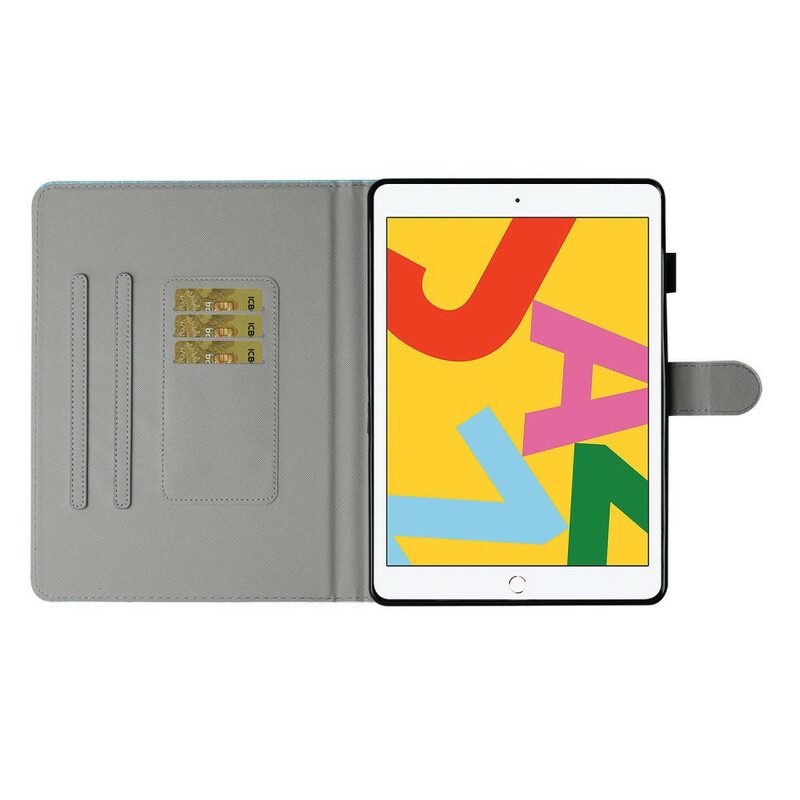 Leren Hoesje voor iPad 10.2" (2020) (2019) Magische Vlinder