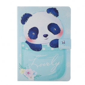 Leren Hoesje voor iPad 10.2" (2020) (2019) Panda